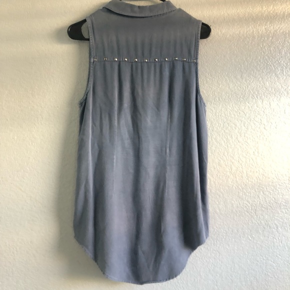 Rock & Republic Studded Denim tank top - Picture 8 of 8